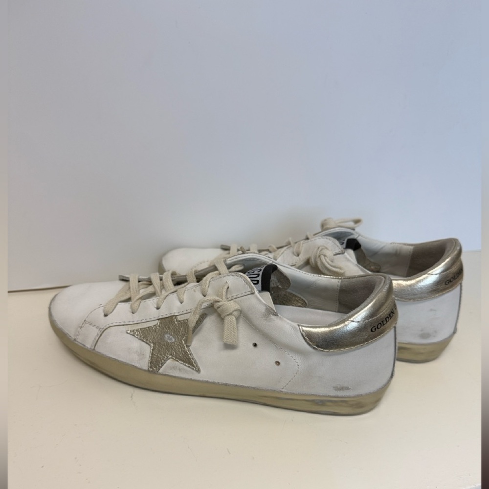 Women's Golden Goose Super-Star sneakers white / gold, size 40, excellent condit - Picture 10 of 16